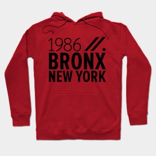 Bronx NY Birth Year Collection - Represent Your Roots 1986 in Style Hoodie